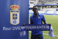 The skilful midfielder joined Oviedo on loan from Manchester City in the 2017/18 season