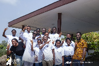 Some of the beneficiaries in a group photo