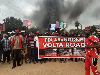 File photo of demonstrator in the Volta region