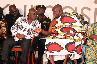 President Nana Addo Dankwa Akufo-Addo with Asantehene Otumfuo Osei Tutu II