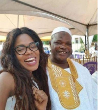 Singer Mzbel and her late father, Mr Amoah