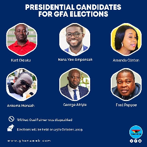 Six people are vying for the GFA presidential seat