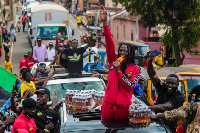 Dancehall artiste, Stonebwoy speaking to his fans