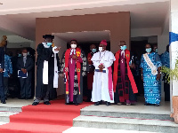 Leading members of the clergy during the opening ceremony