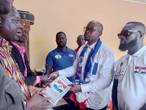 Nana Kwame Ofori-Nti (Chief Ofori-Nti) submitting his forms