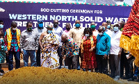 President Nana Addo Dankwa Akufo-Addo at the sod cutting ceremony