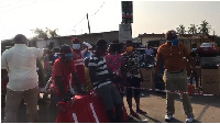 Voters at a polling station in Ablekuma West constituency