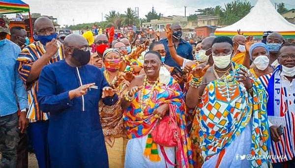 Queen Mother of Kansaworodo in the Essikado Constituency, Nana Akua Mansa II