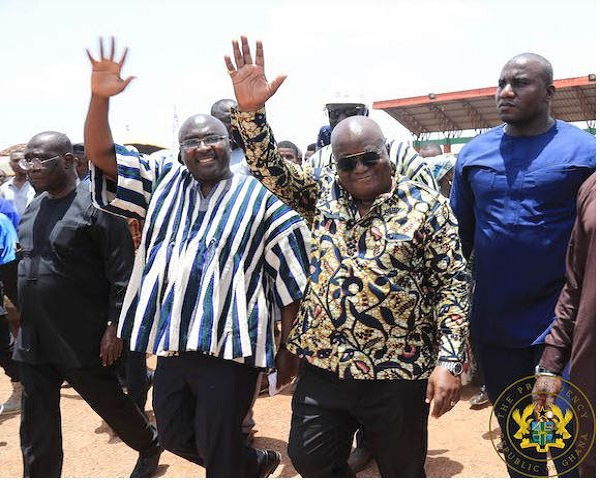 President Akufo-Addo with Vice President Dr Mahamudu Bawumia