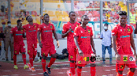 Kotoko players arriving on the pitch | File photo