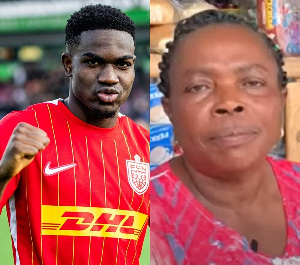 Ernest Nuamah and his mother Regina Nuamah