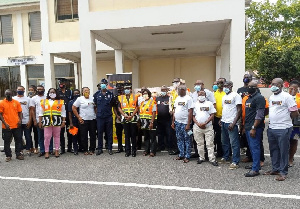 MTTD of the Ghana Police Service has received 400 pieces of branded reflective vests