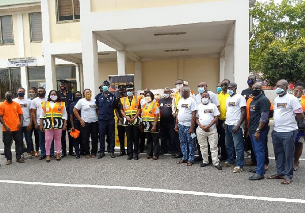 MTTD of the Ghana Police Service has received 400 pieces of branded reflective vests