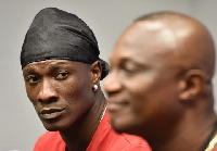 Asamoah Gyan and Kwesi Appiah