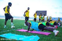 The Black Stars at training