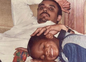 Bishop Dag Heward-Mills is seen here with his late son, Dr David Heward-Mills