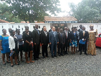 The beneficiaries in a group photo with some members of the Lebanese Community