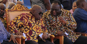 President Nana Addo Dankwa Akufo-Addo (left) with Alan Kyerematen (right)