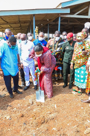 First Lady Homowo Sod Cutting 