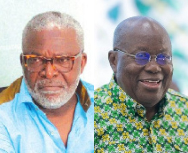 Kofi Kapito (left), President Akufo-Addo (right)