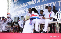 No representative of the opposition, NDC, was present at the gathering