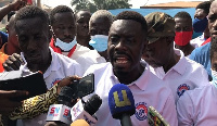 The members of the NPP were seen on the streets of Kumasi protesting