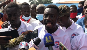 The members of the NPP were seen on the streets of Kumasi protesting