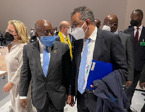 President Nana Addo Dankwa Akufo-Addo with Tedros Adhanom Ghebreyesus