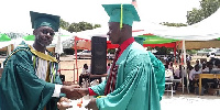 James Yelsong (right) was presented with a special award