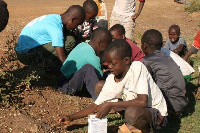 A photo of children playing