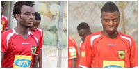 Former Asante Kotoko duo Baba Mahama and Ollenu Ashitey