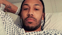 Aubameyang wey bin dey hospital after im contract malaria on Gabon duty