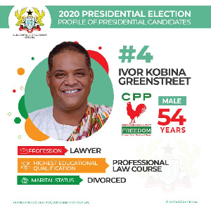 Ivor Greenstreet is CPP flagbearer for the December polls