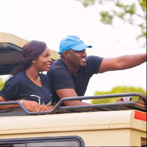 John Dumelo and wife Mawunya