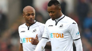 The Ayew brothers played a key role in Swansea's win over West Ham, Saturday