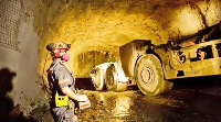 File photo a worker at the Wassa Mine