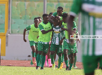 King Faisal players celebrating a goal