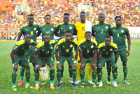 Senegal Teranga Lions lineup before a game