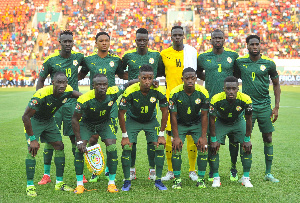 Senegal Teranga Lions Lineup Before A Game.jfif