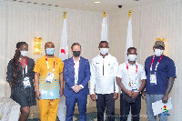 IPC President, Andrew Parsons with Ghana’s National Paralympic Committee members