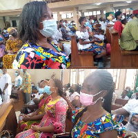 Some church members paying rapt attention to the preaching in church