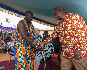 Flashback when ex-  President John Mahama joined in the festivities