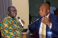 MP for Mpraeso, Davies Ansah Opoku (L), MP for North Tongu Samuel Okudzeto Ablakwa