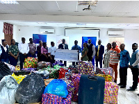 Presenatation of the items at the Headquarters of the Ghana Red Cross Society in Accra