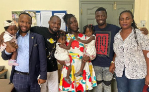 Vanessa along with her mother, children and some Kumawood actors paid a visit to Funny Face