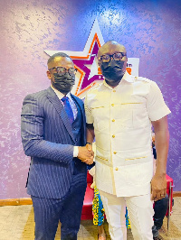 CEO of EIB Network Bola Ray and new host Foster Aggor