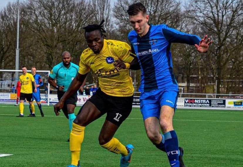 Stephen Adisi (left) has sealed a move to Dutch lower-tier club CSV de Leeuwarder Zwaluwen