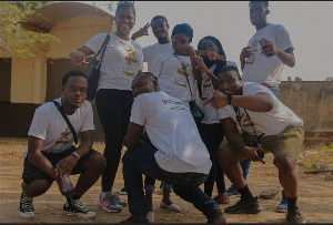 Some of the volunteers in a group photo