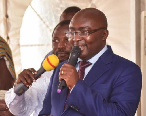 Vice President, H.E. Dr Mahamudu Bawumia addressing the gathering