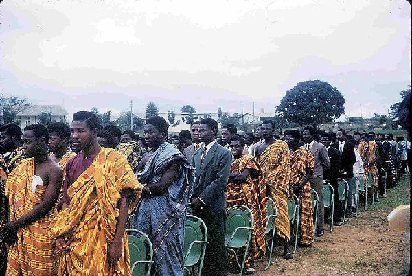 This photo shows a 1958 graduation at KNUST